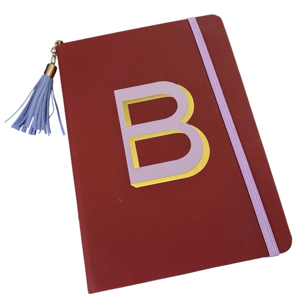 3 for $12: B Monogram Gold & Purple 7” Opalhouse Journal